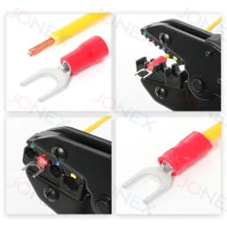 50PCS Fork Crimp Terminals Electrical Wire Connectors M4/M5/M6 U Type Insulated Spade Lugs For Quick Splicing Cables Connection