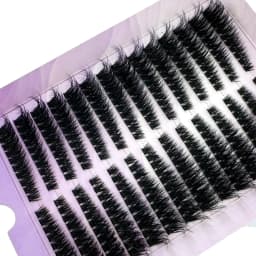 14Rows Fluffy Lash Clusters Thick Volume Eyelash Clusters Extensions 50D/80D Left/Right Individual Lashes Cat Eye Lash Extension