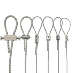 10-20pcs Steel Wire Rope Cable Clamp, Adjustable Metal Fixture Suitable for 1-4mm Stainless Steel Wire Rope