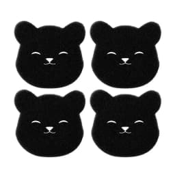 2 /4 Sets Of Household Pet Hair Remover, Machine Washed Bear Sticky Sponge, Reusable, Suitable For Washing Machine, Dryer, Black