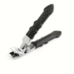 Professional Stainless Steel Toenail Clippers for Seniors, Wide Jaw, Angled Head, Concave Blade