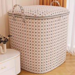 Home Storage Bag Large-Capacity Multifunctional Closet Organizers with Handle and Lids Moving Quilt Storage Basket