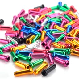 100PCS Bike Shift Brake Cable End Caps MTB Road Bike Shift Brake Inner Cable End Cap Aluminum Alloy End Cap Derailleur Wire Tips