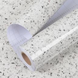 Terrazzo Countertops Waterproof Kitchen Countertop Marble Wallpaper Vinyl Self Adhesive White Granite Countertop Contact Paper