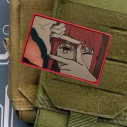 Animation Chainsaw Mania Morale Badge Makima Patches Klett Chevron Military Armband Combat Applique Backpack Accessories Sticker