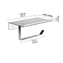 Toilet Paper Holder With Mobile Phone Placement Shelf Holder Toilet Roll Paper Storage Shelf Tissue Holder Bathroom Accessories