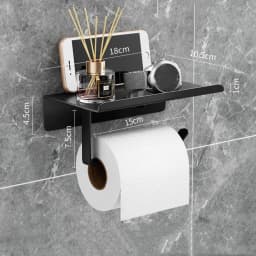 Toilet Paper Holder With Mobile Phone Placement Shelf Holder Toilet Roll Paper Storage Shelf Tissue Holder Bathroom Accessories