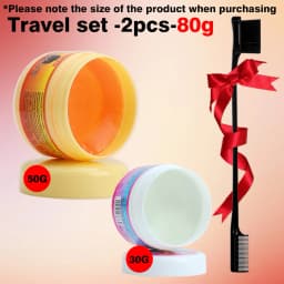 Edge Control Gel Set Hair Braiding Gel Biotin Anti Break Hair Wax Non-Greasy Hair Styling Cream Anti-Frizz Wax Stick For Wig