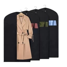5PCS Dustproof Clothing Covers Waterproof Clothes Dust Cover Coat Suit Dress Protector Hanging Garment Bags Closet Organizer
