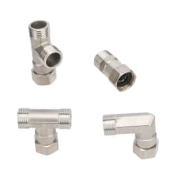 1/2" BSP Male/Female Thread Stainless Steel Tee/ Elbow/Straight/ /Plug Connector Water Coupler Plumbing Fitting Reducing Adapter