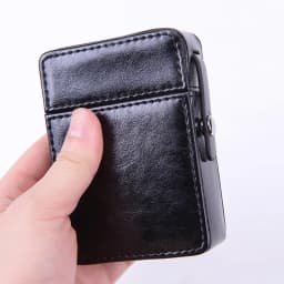 pocket leather cigarette case lighter bag box storage organizer smoking tools accessories waterproof cigar man birthday gift