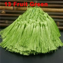 Mixed 100Pcs 13cm/5 Inch Silky Floss Bookmark Tassels Hanging Spike Rope Crafts For Jewelry Making DIY Craft Accessory