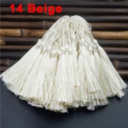 Mixed 100Pcs 13cm/5 Inch Silky Floss Bookmark Tassels Hanging Spike Rope Crafts For Jewelry Making DIY Craft Accessory