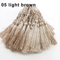 Mixed 100Pcs 13cm/5 Inch Silky Floss Bookmark Tassels Hanging Spike Rope Crafts For Jewelry Making DIY Craft Accessory