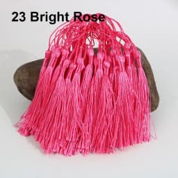 Mixed 100Pcs 13cm/5 Inch Silky Floss Bookmark Tassels Hanging Spike Rope Crafts For Jewelry Making DIY Craft Accessory