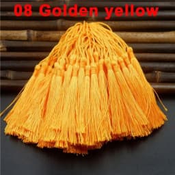 Mixed 100Pcs 13cm/5 Inch Silky Floss Bookmark Tassels Hanging Spike Rope Crafts For Jewelry Making DIY Craft Accessory