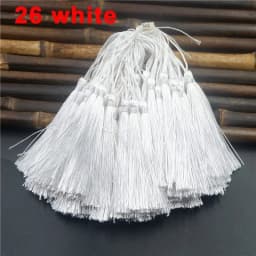 Mixed 100Pcs 13cm/5 Inch Silky Floss Bookmark Tassels Hanging Spike Rope Crafts For Jewelry Making DIY Craft Accessory