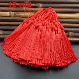 Mixed 100Pcs 13cm/5 Inch Silky Floss Bookmark Tassels Hanging Spike Rope Crafts For Jewelry Making DIY Craft Accessory
