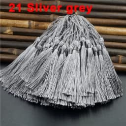 Mixed 100Pcs 13cm/5 Inch Silky Floss Bookmark Tassels Hanging Spike Rope Crafts For Jewelry Making DIY Craft Accessory