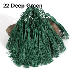 Mixed 100Pcs 13cm/5 Inch Silky Floss Bookmark Tassels Hanging Spike Rope Crafts For Jewelry Making DIY Craft Accessory