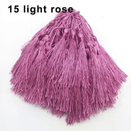 Mixed 100Pcs 13cm/5 Inch Silky Floss Bookmark Tassels Hanging Spike Rope Crafts For Jewelry Making DIY Craft Accessory