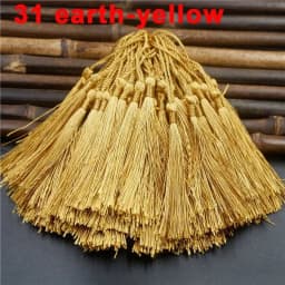 Mixed 100Pcs 13cm/5 Inch Silky Floss Bookmark Tassels Hanging Spike Rope Crafts For Jewelry Making DIY Craft Accessory