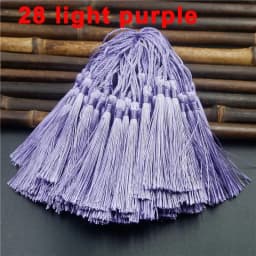 Mixed 100Pcs 13cm/5 Inch Silky Floss Bookmark Tassels Hanging Spike Rope Crafts For Jewelry Making DIY Craft Accessory