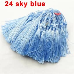 Mixed 100Pcs 13cm/5 Inch Silky Floss Bookmark Tassels Hanging Spike Rope Crafts For Jewelry Making DIY Craft Accessory