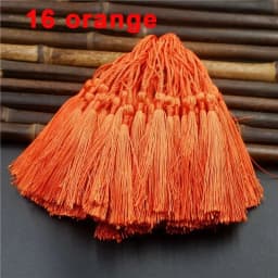 Mixed 100Pcs 13cm/5 Inch Silky Floss Bookmark Tassels Hanging Spike Rope Crafts For Jewelry Making DIY Craft Accessory