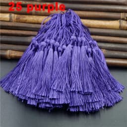 Mixed 100Pcs 13cm/5 Inch Silky Floss Bookmark Tassels Hanging Spike Rope Crafts For Jewelry Making DIY Craft Accessory