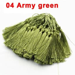 Mixed 100Pcs 13cm/5 Inch Silky Floss Bookmark Tassels Hanging Spike Rope Crafts For Jewelry Making DIY Craft Accessory