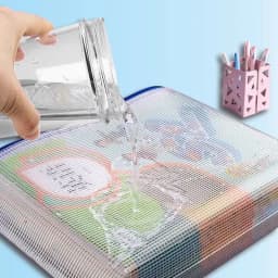 5PCS Stationery Storage Folder File Mesh Zipper Pouch A3 A4 A5 A6 B4 B5 Document Bag Zip File Folder School Office Supplies