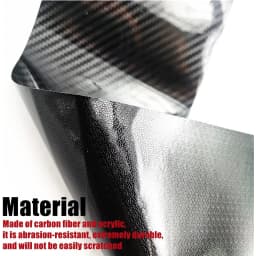 1-10M 3D Car Carbon Fiber Sticker DIY Paste Protector Strip Auto Door Sill Side Mirror Anti Scratch Tape Black Waterproof Film