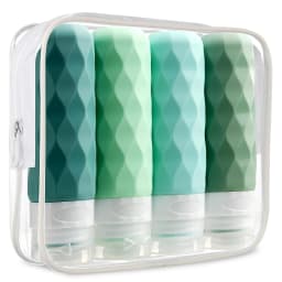4 Pack Leak Proof Travel Bottle Set Made Of Silicone - TSA-Approved Containers For Toiletries And Conditioner
