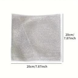 Wholesale Metal Steel Wire Rags Cloth Home Kitchen Pot Pan Dishwashing Double-sided Dishcloth Cleaning Cloths Towel Scrubber Rag
