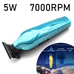 Hair Trimmer for Men Zero Gapped DLC TBlade Oil Head LED Display Low Noise Cordless Professional Hair Clipper Finishing Machine