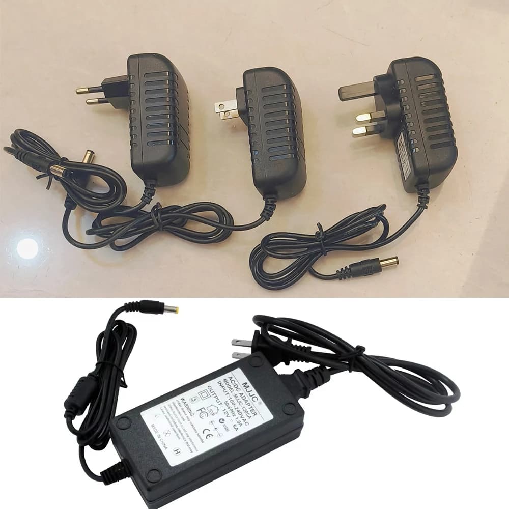 DC 12V Power Supply 1A 2A 3A 5A EU US UK Adapter LED Driver Switch Transformer AC 110V 220V to 12 Volt LED Strip Power Adapter