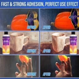200ML Acrylic Varnish High Gloss Finish, Protective Clear Coat for Paintings, Non-Yellowing Waterproof Sealant, Anti-Cracking wi