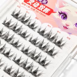 Yelix Glue Free Lashes Soft Natural Eyelashes Thick False Eyelashes DIY Individual Lash Clusters Daily Dating Makeup Lashes