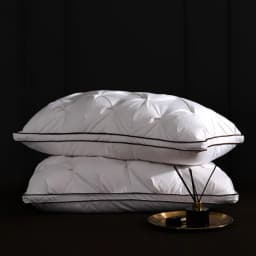95% Goose Down Pillow White Cotton PillowCover Rectangle Bedroom Sleep 5-Star Hotel Pillow Low-Mid-high Pillows for Sleeping