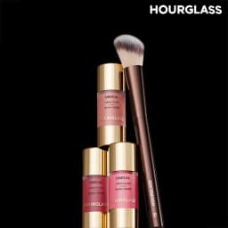 HOURGLASS No. 15 Liquid Blush Brush, Angled Contour Brush, Loose Powder Brush, Professional beauty tools
