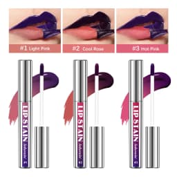 Peel Off Rose Pink Lip Gloss Matte Outline Contour Tattoo Lip Stain Waterproof Transfer Resistant Tear Off Natural Lip Tint