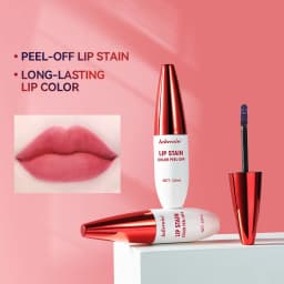 Peel Off Rose Pink Lip Gloss Matte Outline Contour Tattoo Lip Stain Waterproof Transfer Resistant Tear Off Natural Lip Tint