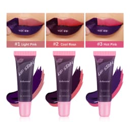 Peel Off Rose Pink Lip Gloss Matte Outline Contour Tattoo Lip Stain Waterproof Transfer Resistant Tear Off Natural Lip Tint