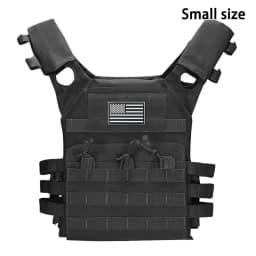 MOLLE outdoor training vest (including US flag emblem) with convenient expansion, lightweight and multifunctional JPC vest