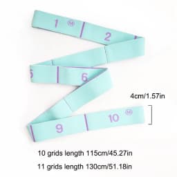 Multi Stage Yoga Stretch Band Latin Dance Stretch Band Correct Posture 11 Grid Elastic Band Digital Band Pose Band
