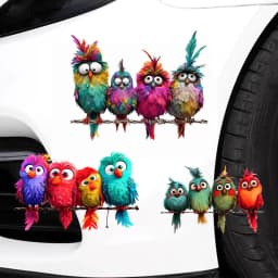1PC Funny Bird Creative Glass Window Decorative Stickers for Windows Glass Wall Mirror Festival Home Decoration Vinyl Decals