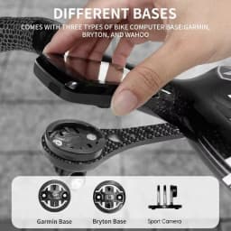 BUCKLOS Bicycle Computer Holder Carbon Fiber Sport Camera Bracket Road Gravel Cycling Bracket for Garmin Cycling GPS Bike Mount