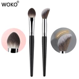 Cream Blush Brush Mimics Fingertip Aplication Stippling Powder Blusher Cream Makeup Brushes Synthetic Hair Blush Make Up Tools
