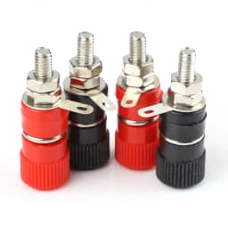 10 PCS JS-910B 999B Binding Posts Terminals 4mm Banana Plug Socket 4mm Terminal Connector for Amplifier Arduino